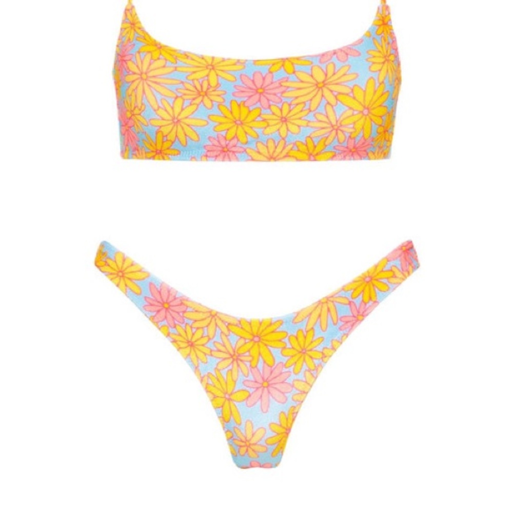 sky floral TRIANGL bikini